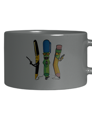 Písací gang hrnček makronka Grey Macaron