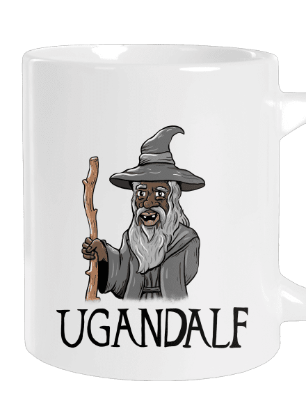 Ugandalf veľký hrnček White