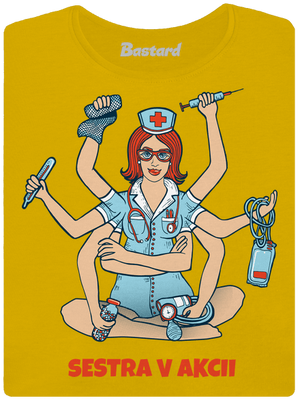 Sestra v akcii dámske tričko Yellow
