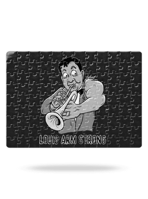 Louis Armstrong puzzle White