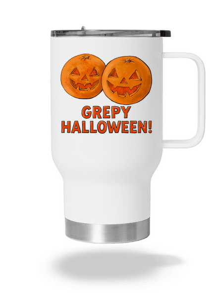Grepy Halloween termohrnček White