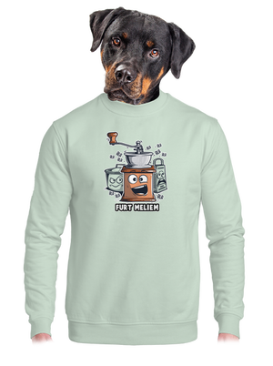 Mlynček unisex mikina bez kapucne Blush Mint