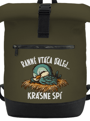 Ranné vtáča spí batoh Military Green