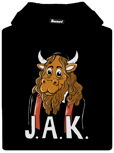Jak detská mikina klokanka Black