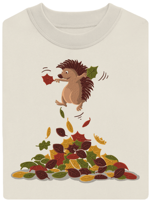 Radosť z lístia unisex mikina bez kapucne Off White