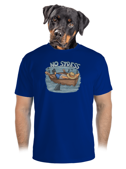 No stress pánske športové tričko Royal Blue Mal