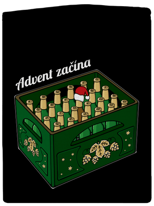 Advent začína dámska mikina na zips Black