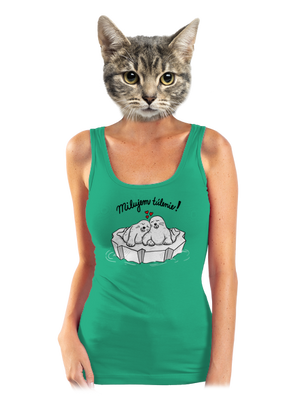 Milujem túlenie dámske tielko klasické Mint Mal