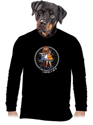 Cyklistický horoskop: Lev pánske dlhý rukáv Black