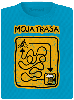 Moja trasa dámske športové tričko Blue Atol