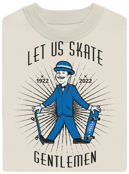 Let us skate unisex mikina bez kapucne Off White