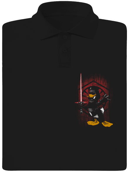 Kylo Duck pánska polokošeľa Black