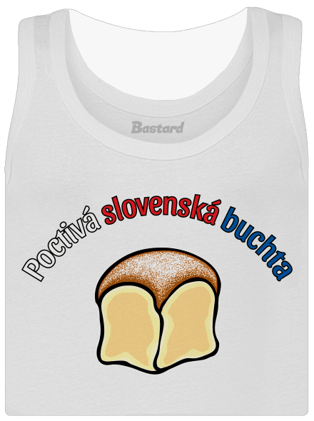 Poctivá buchta a klobása dámske tielko klasické White