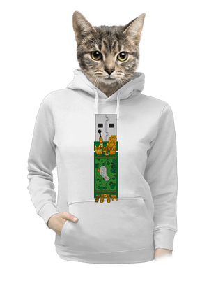 dámska mikina klokanka