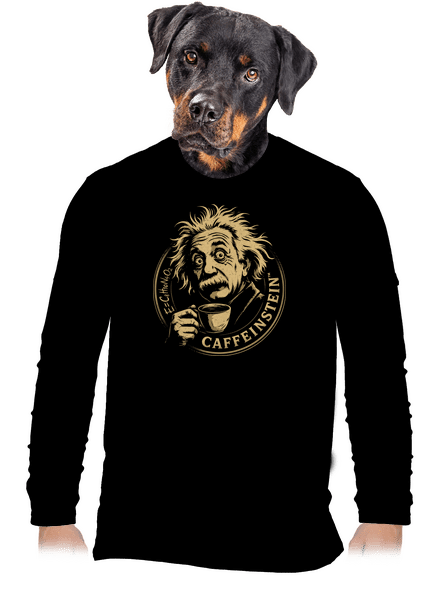 Caffeinstein pánske dlhý rukáv Black