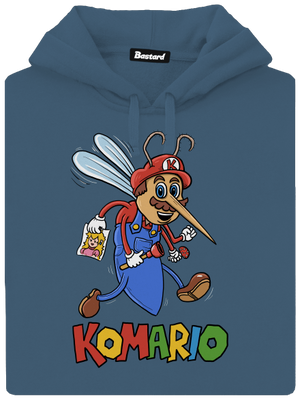 Komario dámska mikina klokanka Denim