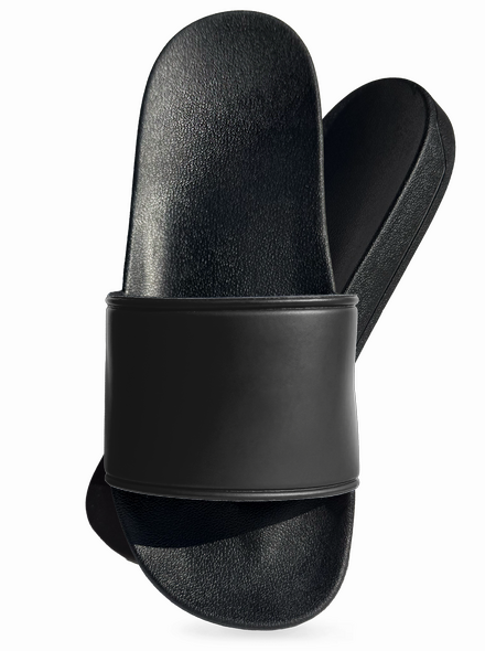 Bez potlače šľapky Black