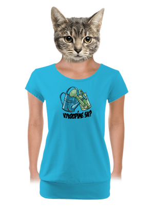 dámske tričko s lemom