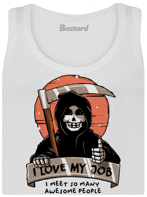 I love my job dámske tielko klasické White