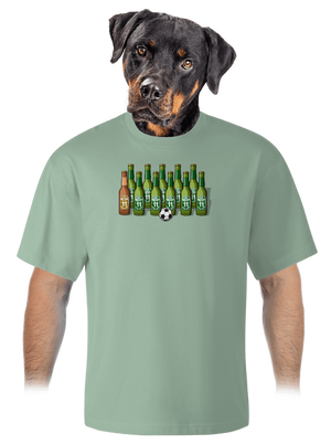 Futbalová jedenástka unisex tričko oversized Sage