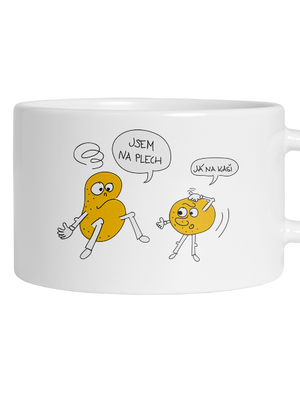 Opité zemiaky hrnček makronka White