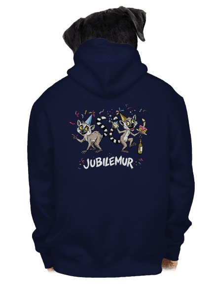 Jubilemur pánska mikina na zips Navy