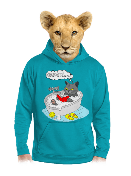 Ako všetkých naštvať detská mikina klokanka Hawaiian Blue