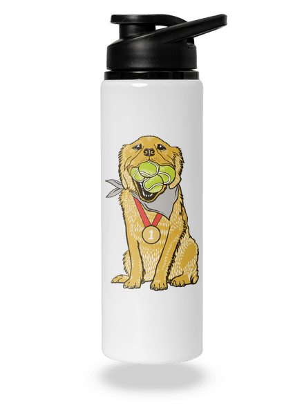 Zlatý retriever flaša na vodu White