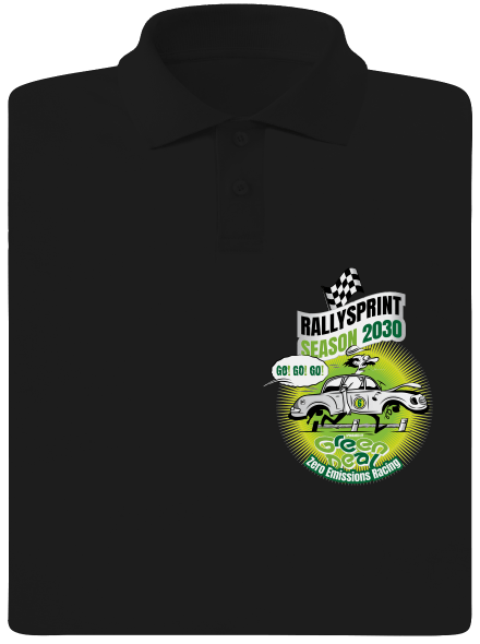 Rallysprint 2030 pánska polokošeľa Black