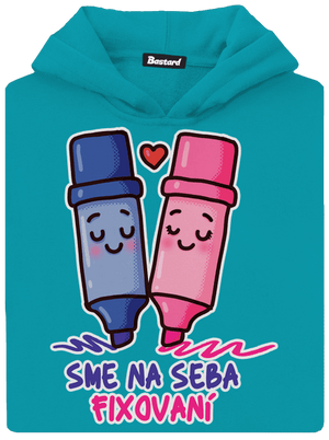 Sme fixovaní detská mikina klokanka Hawaiian Blue