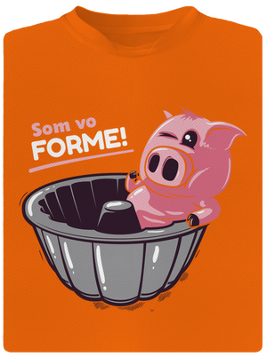 Vo forme pánske športové tričko Neon Orange