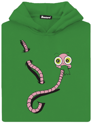 Červ detská mikina klokanka Kelly Green AWD