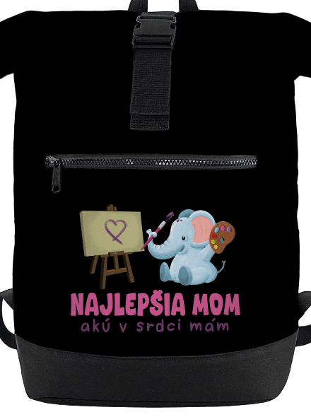 Najlepšia mom batoh Black