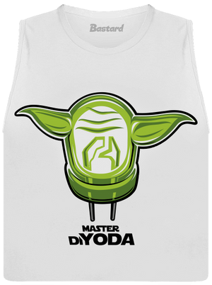 Mistr DiYoda dámske tielko voľné White