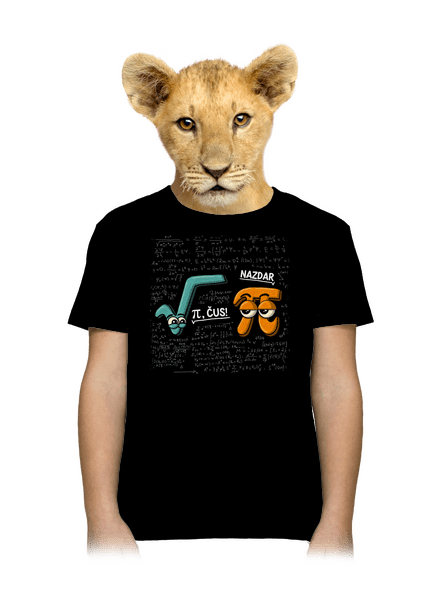 Pí, čus! detské tričko Black