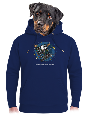 Padá server unisex mikina premium Navy