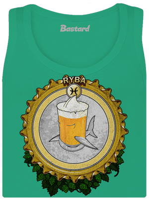 Pivný horoskop: Ryba dámske tielko klasické Mint Mal