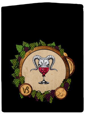 Vínny horoskop: Kozorožec pánska mikina na zips Black