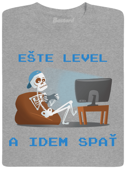 Ešte level pánske tričko Sport Grey