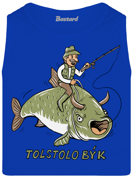 Tolstolobýk pánske tielko Royal Blue
