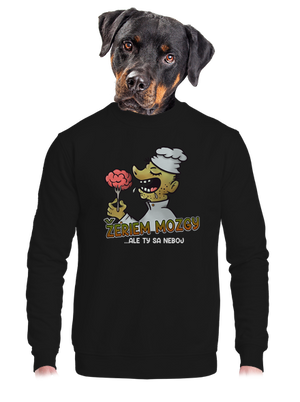 unisex mikina bez kapucne