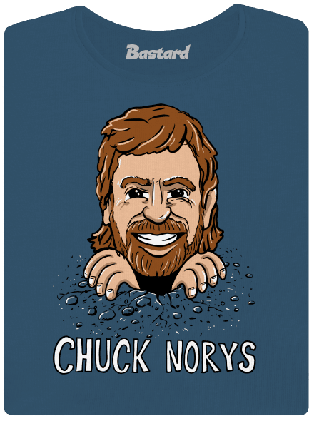 Chuck Norys dámske tričko prémium Petrol Blue