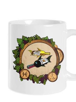 Vínny horoskop: Ryba klasický hrnček White