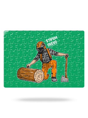 Drevorubač puzzle White