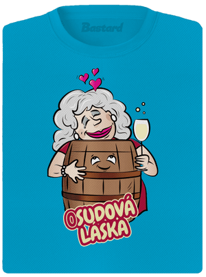 Osudová láska dámske športové tričko Blue Atol