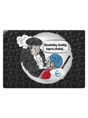 Slovenský hokej puzzle White