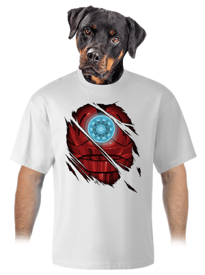 Ironman unisex tričko oversized White