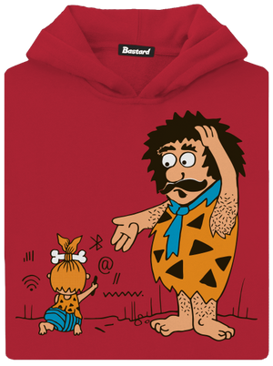 Pokrok nezastavíš detská mikina klokanka Fire Red