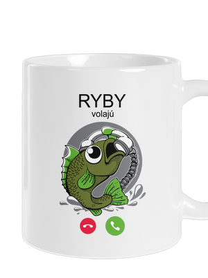 Ryby volají klasický hrnček White