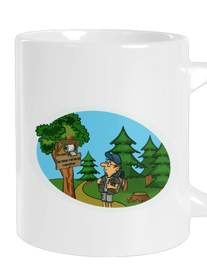 Stretnutie s medveďom veľký hrnček White